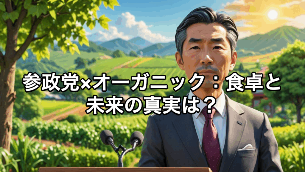 参政党 とは？食卓と未来を変える「 オーガニック 」戦略を徹底解説 - Nori Blog